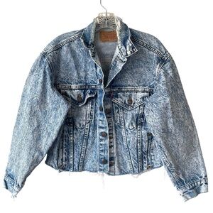 LEVI’S trucker vintage jacket large cropped